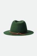 David Jones Brixton Wesley Packable Fedora in Moss, Size XL