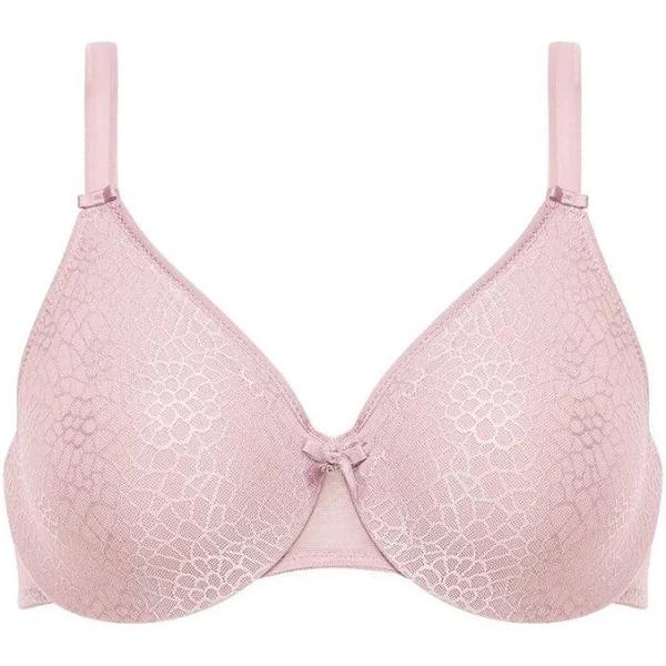David Jones Chantelle C Magnifique Moulded Bra in Soft Pink, Size 14 H