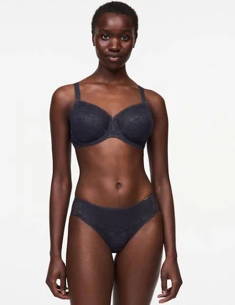 David Jones Chantelle Day to Night Covering Underwire Bra in Deep Grey, Size 10F