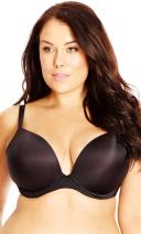 David Jones City Chic Adore Push Up Bra in Black, Size 14DD
