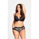 David Jones City Chic Adore Push Up Bra in Black, Size 14DD