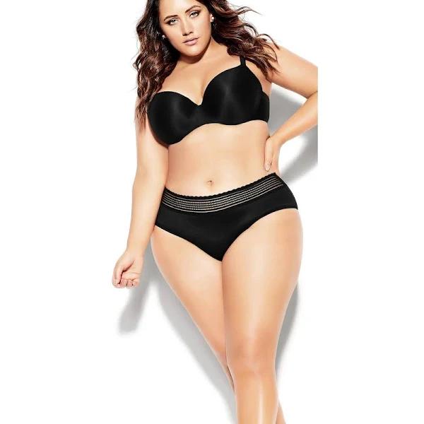 David Jones City Chic Bodycon Contour Bra in Black, Size 16F