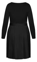 Plus Size Dress Uptown Girl in Black/Black, Size 16/S | City Chic