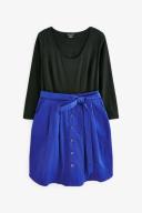 David Jones City Chic Uptown Girl Dress in Cobalt, Size 20