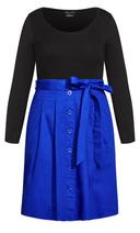 David Jones City Chic Uptown Girl Dress in Cobalt, Size 22