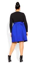 David Jones City Chic Uptown Girl Dress in Cobalt, Size 22