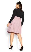 David Jones City Chic Uptown Girl Dress in Dusty Lilac, Size 18