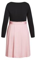 David Jones City Chic Uptown Girl Dress in Dusty Lilac, Size 22