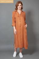 David Jones Eb&ive Vienetta Shirt Dress in Caramel, Size XL