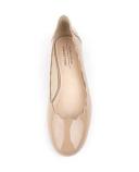 David Jones Edward Meller Fara Scalloped Ballet Flat in Nude Patent, Size 35.5 EU