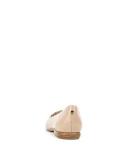 David Jones Edward Meller Fara Scalloped Ballet Flat in Nude Patent, Size 35.5 EU
