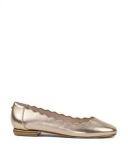 David Jones Edward Meller Fara Scalloped Ballet Flat in Rosegold, Size 41.5 EU