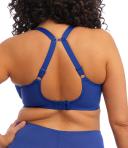 David Jones Elomi Brianna Underwire Padded Half Cup Bra in Lapis, Size 14H (36H)
