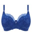 David Jones Elomi Brianna Underwire Padded Half Cup Bra in Lapis, Size 18GG (40GG)