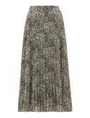 David Jones Forever New Hailee Pleated Skirt in Camel Animal, Size 16