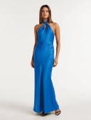 David Jones Forever New Knot/bow Bridesmaid Dress in Blue, Size 4