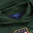 David Jones Gant D2. Archive Shield Hoodie in Storm Green, Size 3XL