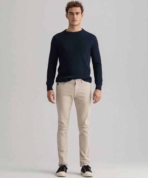 David Jones Gant D2 Hayes Retro Shield Jeans in Plaza Taupe, Size 30 in