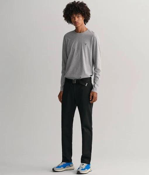 David Jones Gant Hallden Twill Chinos in Black, Size 33