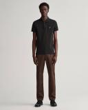 David Jones Gant Hallden Twill Chinos in Rich Brown, Size 35 in