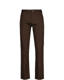 David Jones Gant Hallden Twill Chinos in Rich Brown, Size 36 in