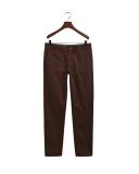 David Jones Gant Hallden Twill Chinos in Rich Brown, Size 40 in