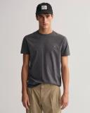 David Jones Gant Solid T-Shirt in Antracit Melange, Size XS