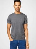 David Jones Gant Solid T-Shirt in Antracit Melange, Size XS