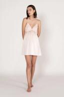 David Jones Ginia Stretch Lace Short Chemise in Primrose Pink, Size Small