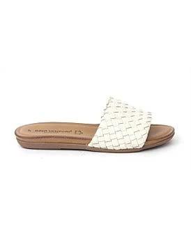 David Jones Gino Ventori Women's Dictate Sandals in Ivory Weave, Size 37 EU
