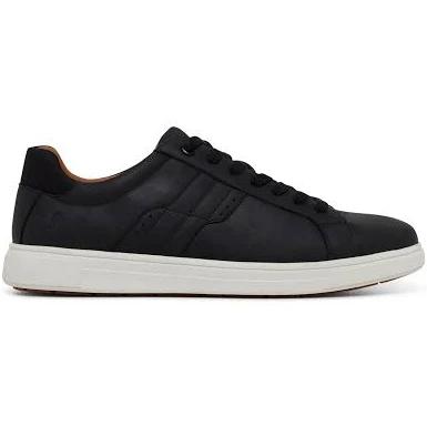 David Jones Hush Puppies Gravity Leather Sneaker in Black Wild, Size 13 AU