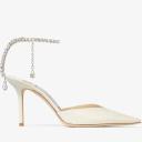 David Jones Jimmy Choo Saeda 100 Pump in Black Crystal, Size 40 EU