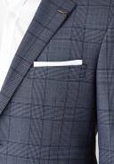 David Jones Joe Black Large Check Suit Jacket in Blu, Size 56 Reg EU