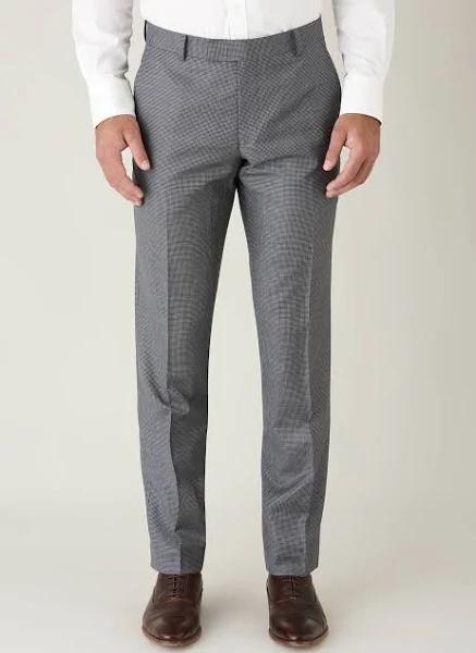 David Jones Joe Black Puppytooth Suit Trouser in Fjgry, Size 88 cm