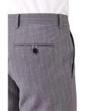 David Jones Joe Black Razor Pin Stripe Wool Suit Trouser in Light Grey, Size 100 cm