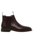 David Jones Julius Marlow Gaucho Chelsea Boot in Mocha, Size 44 EU