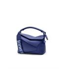 David Jones Loewe Puzzle Edge Monochrome Small in Satin Calf in Deep Purple