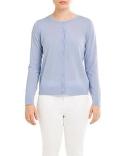 David Jones Merino Classic Button Up Cardigan in Navy, Size 2XL