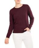 David Jones Merino Crew Neck Sweater in Plum, Size 2XL