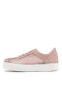 David Jones Midas Fillip Mesh Leather Sneakers in Pink, Size 38 EU