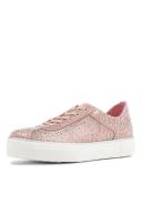 David Jones Midas Fillip Mesh Leather Sneakers in Pink, Size 38 EU