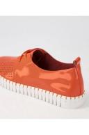 David Jones Midas Husto Patent Leather in Orange, Size 39 EU