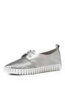 David Jones Midas Husto Patent Leather Sneakers WS in White, Size 36 EU