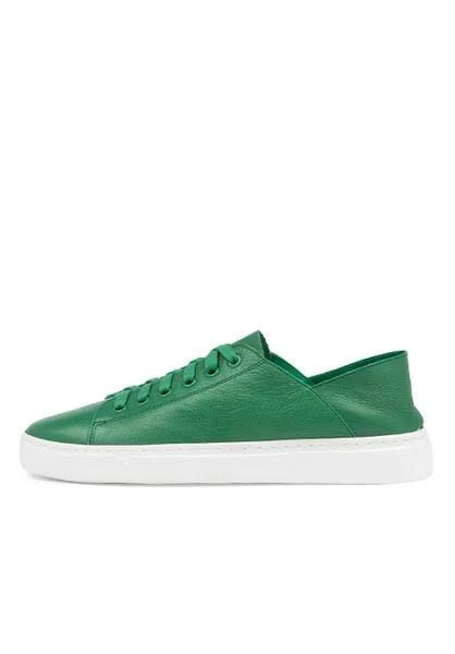 David Jones Midas Oskhar Emerald Leather in Green, Size 36 EU