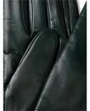 David Jones Milana Cashmere Lined Nappa Leather Gloves in Green, Size M/L