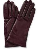David Jones Milana Cashmere Lined Nappa Leather Gloves in Violet, Size M/L