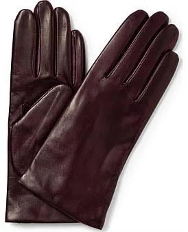 David Jones Milana Cashmere Lined Nappa Leather Gloves in Violet, Size S-M