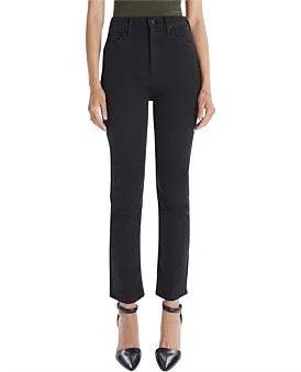 David Jones Mother High Waisted Rider Ankle Jean in Not Guilty, Size 31 in