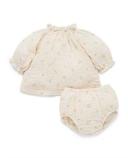 David Jones Organics Shirred Top & Bloomer Set (000-2) in Sctmdw, Size 000
