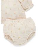 David Jones Organics Shirred Top & Bloomer Set (000-2) in Sctmdw, Size 000